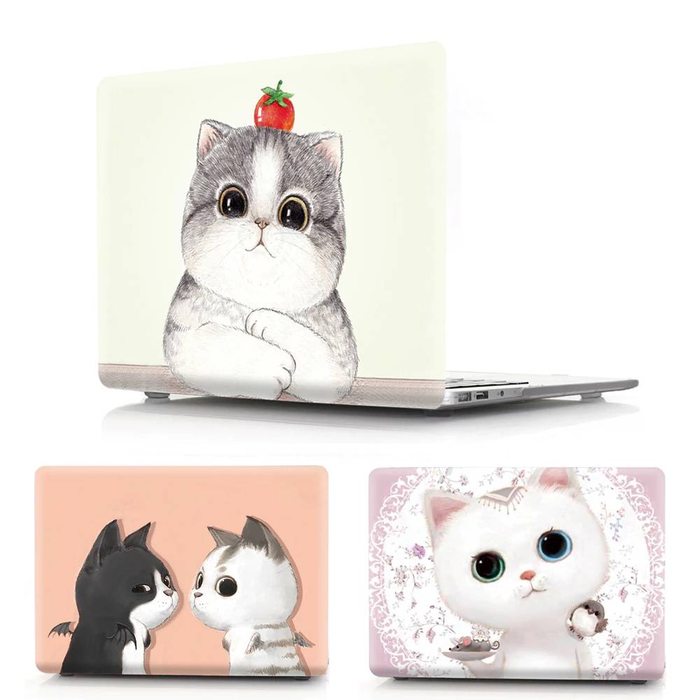 Cat Printed Hard Laptop Case for MacBook For Pet Lovers Tablet & Laptop Accessories