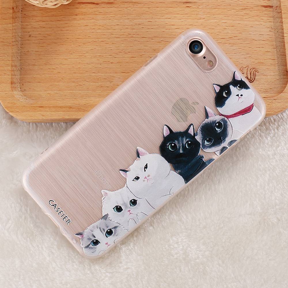 Cat Soft Phone Case for iPhone For Pet Lovers Phone Accessories
