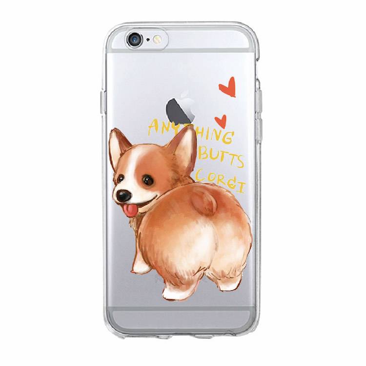 Cute Corgi Dog Soft Phone Case for iPhone, Samsung For Pet Lovers Phone Accessories