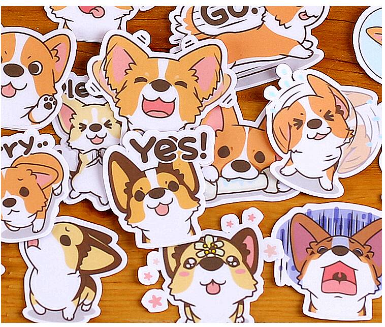 Creative Cartoon Dog Diary Stickers Set For Pet Lovers Office & School Supplies