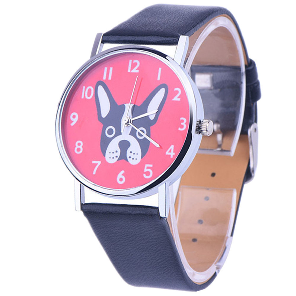 Women’s Dog Print PU Leather Bracelet For Pet Lovers Jewelry & Watches