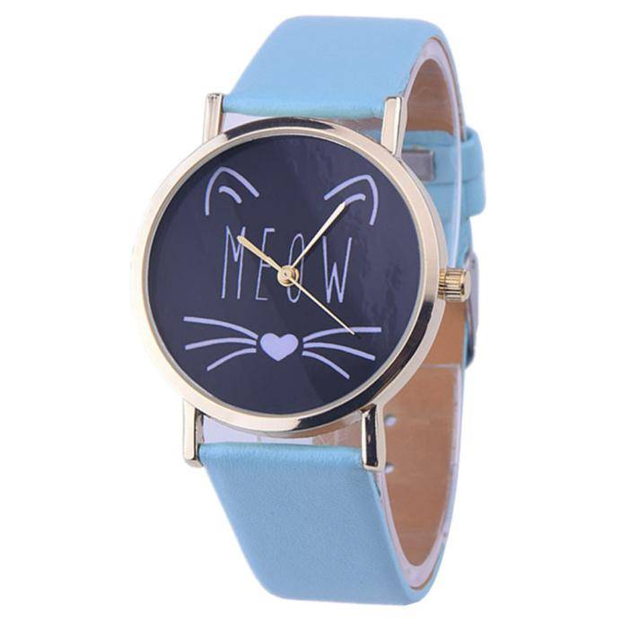 Women’s Meow Cat Printed Watches For Pet Lovers Jewelry & Watches