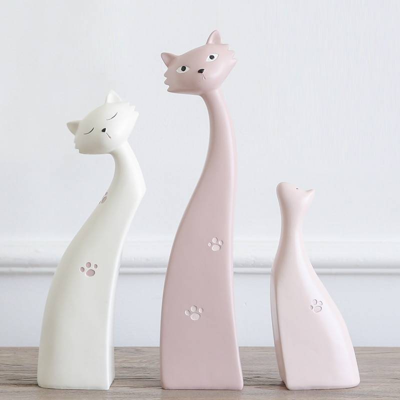 Resin Cats Statues for Home Decorating For Pet Lovers Home Decor
