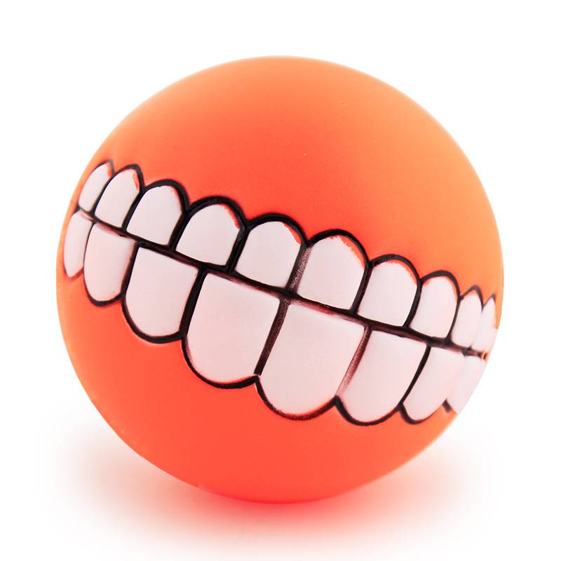 Funny Dog Ball with Teeth Dogs Toys