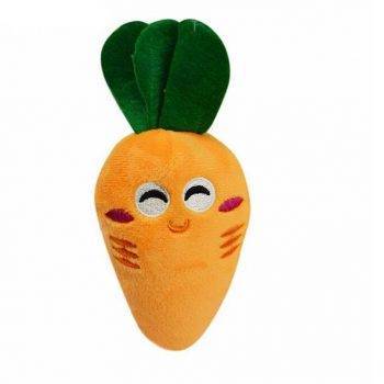Soft Fleece Smiling Carrot for Dog Dogs Toys