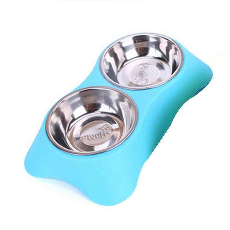 Stainless Steel Dog Bowl Set Dogs Feeding & Watering Accessories