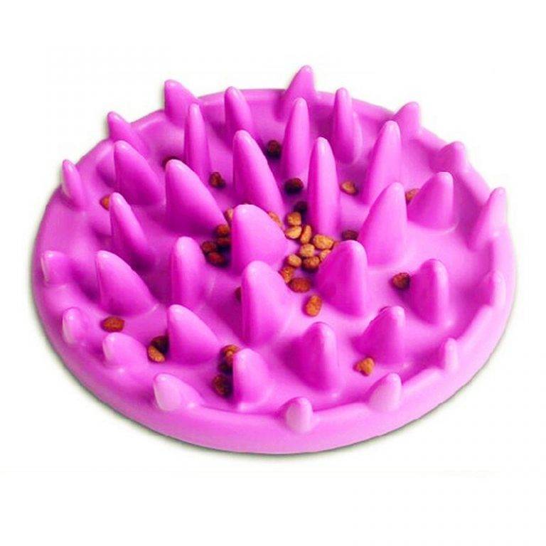 Interactive Training Slow Feeding Dog’s Bowl Dogs Feeding & Watering Accessories Color: Pink Size: 27 x 23 cm