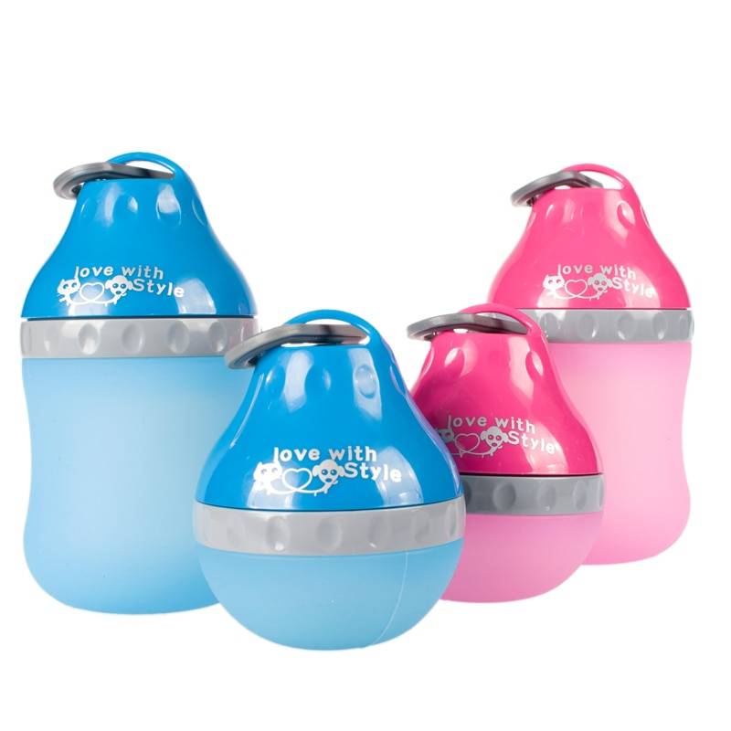 Portable Colorful Silicone Dog Water Bottle Dogs Feeding & Watering Accessories