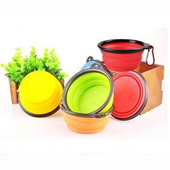 Folding Silicone Pet Bowl Cats Feeding & Watering Accessories