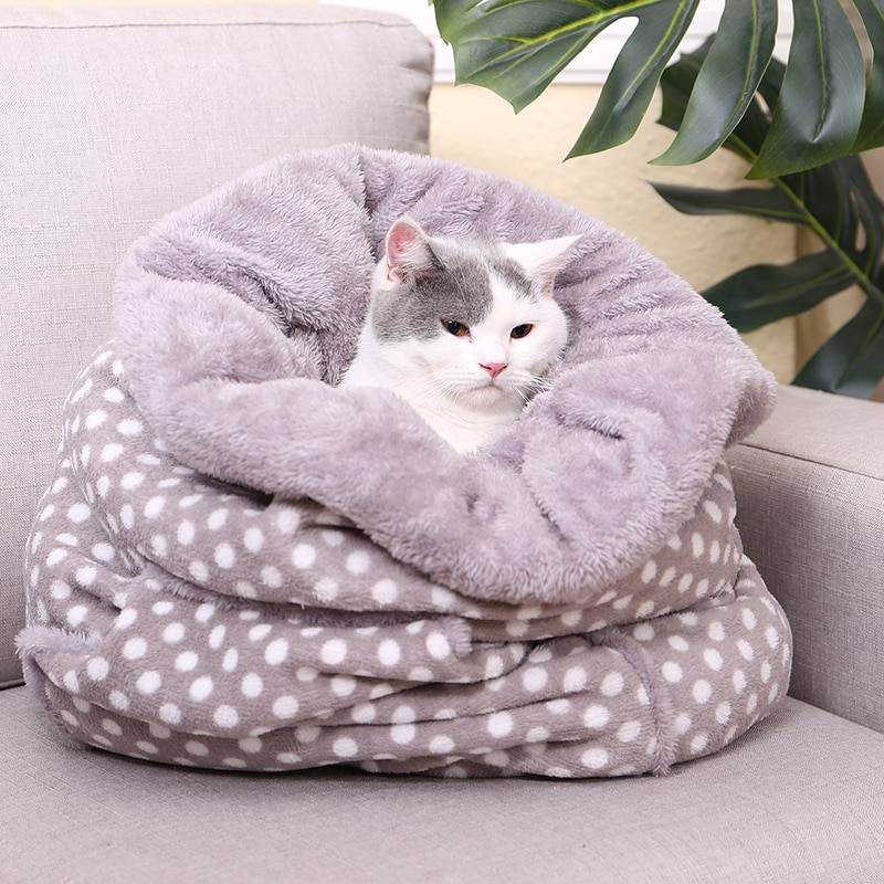 Cute Style Pet Sleeping Bag Beds Cats