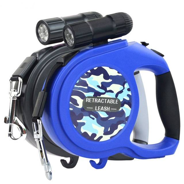 Multifunctional Automatic Retractable Dog’s Leash with LED Flashlight Collars, Harnesses & Leashes Dogs