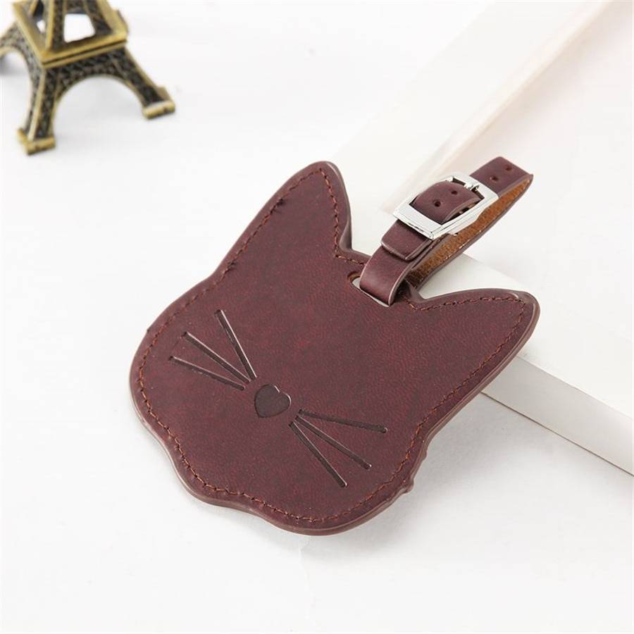 Cat Shaped Luggage Tag For Pet Lovers Travel Accessories