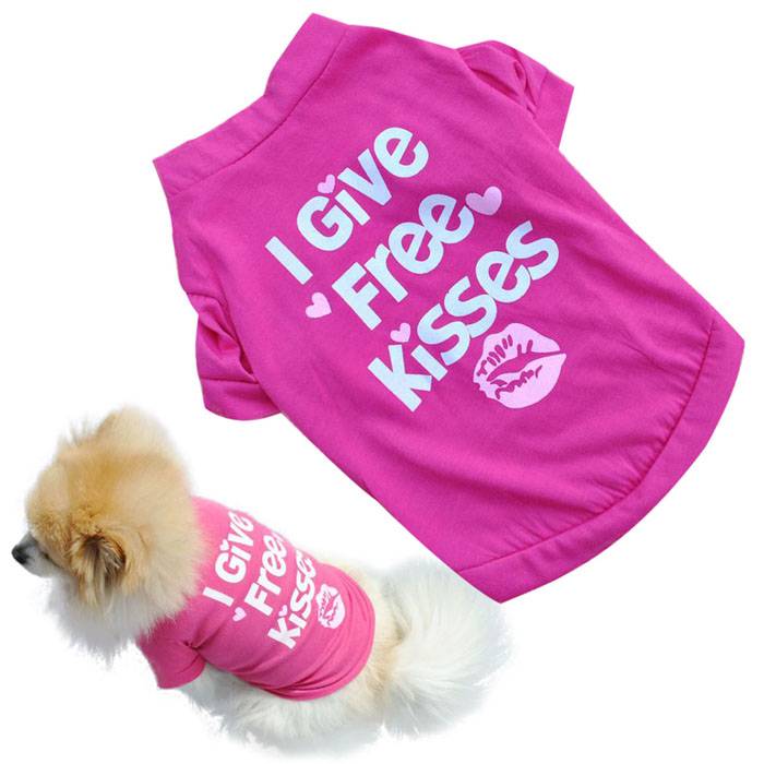 I Give Free Kisses Dog’s T-Shirt