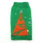 Dog’s Christmas Sweater Clothing For Dogs Pet Christmas Color: Green Christmas Tree Size: XL