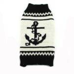 Dog’s Christmas Sweater Clothing For Dogs Pet Christmas Color: Black Anchor Size: XL